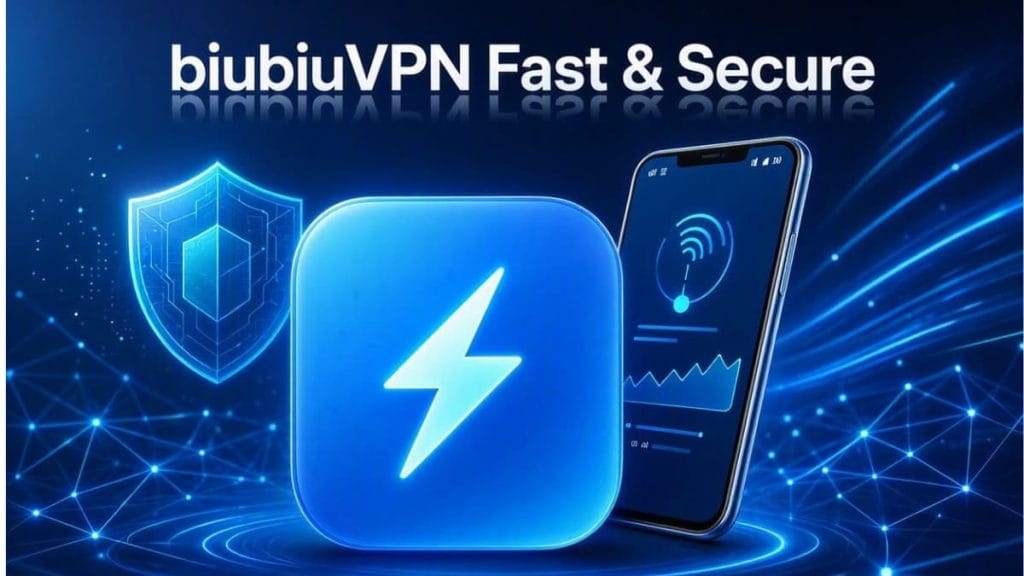 آیکون رسمی و لوگوی فیلتر شکن قوی و بدون قطعی بیو بیو biubiu vpn برای اندروید