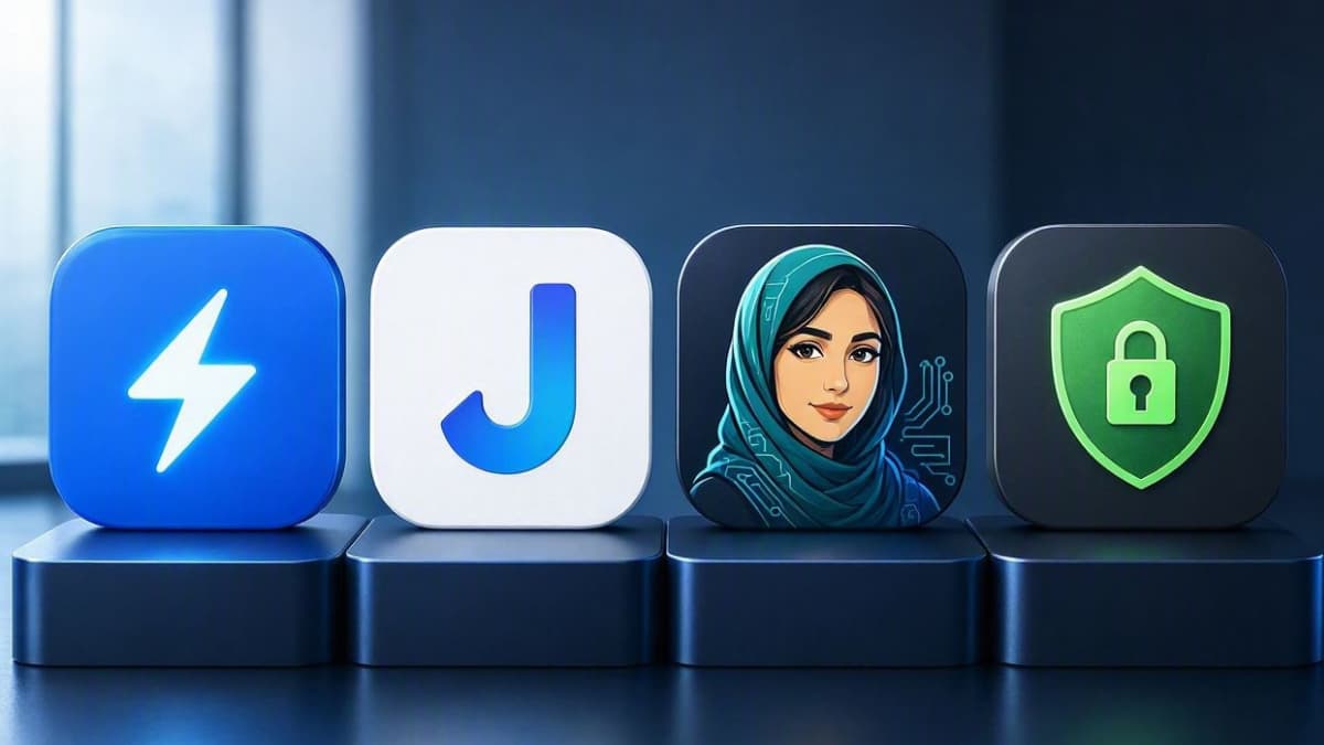 لوگوی رسمی فیلتر شکن بیو بیو biubiuVPN در کنار جامپ جامپ JumpJumpVPN، مهسا MahsaNG و پروتون Proton VPN