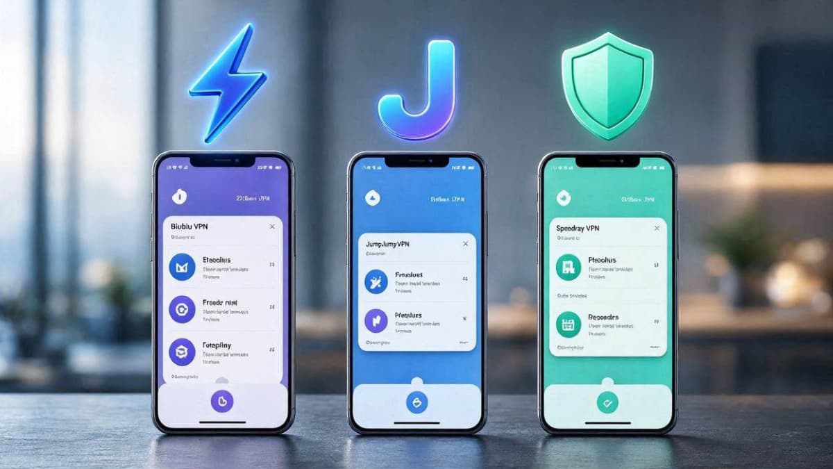 مقایسه سه فیلترشکن قوی و بدون قطعی Biubiu VPN و JumpJumpVPN و Speedray برای اندروید
