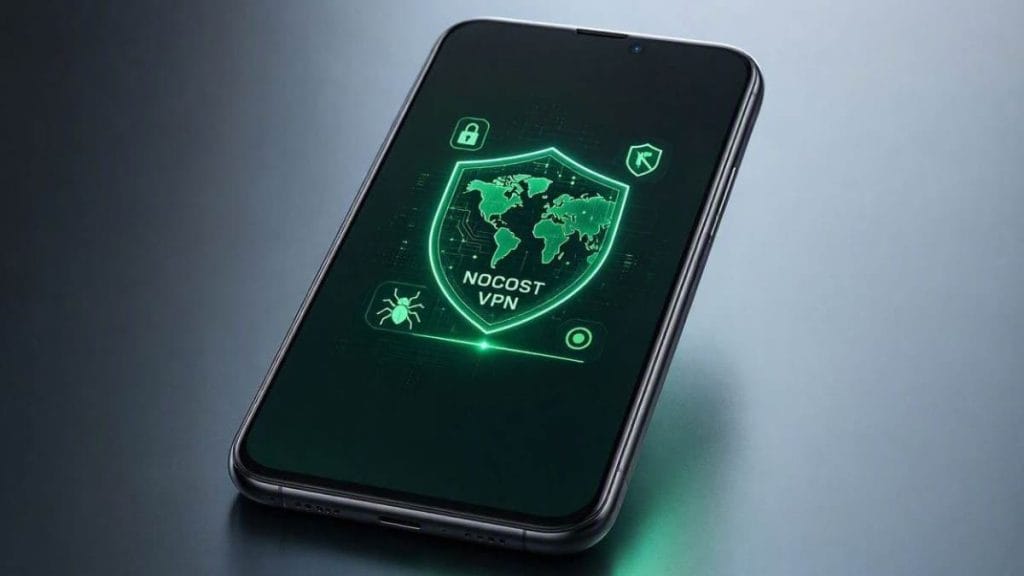 لوگو و آیکون رسمی برنامه nocost VPN روی گوشی اندروید