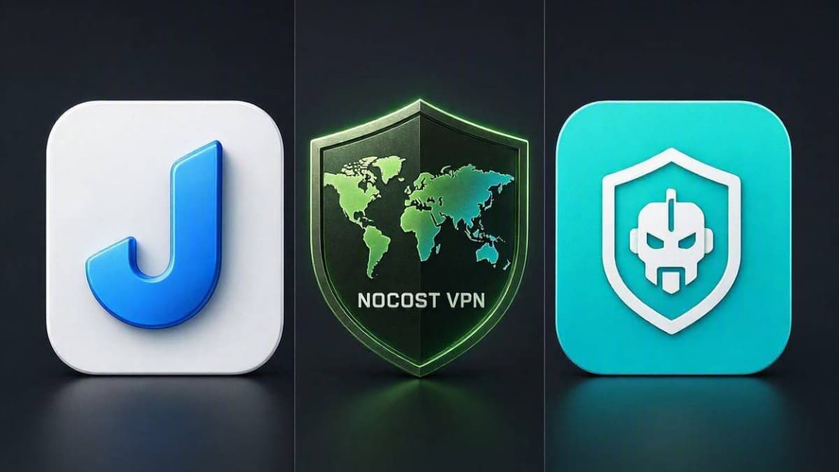مقایسه آیکون و ویژگیهای nocost VPN، جامپ جامپ و فیلتر شکن اسپیدری افرا