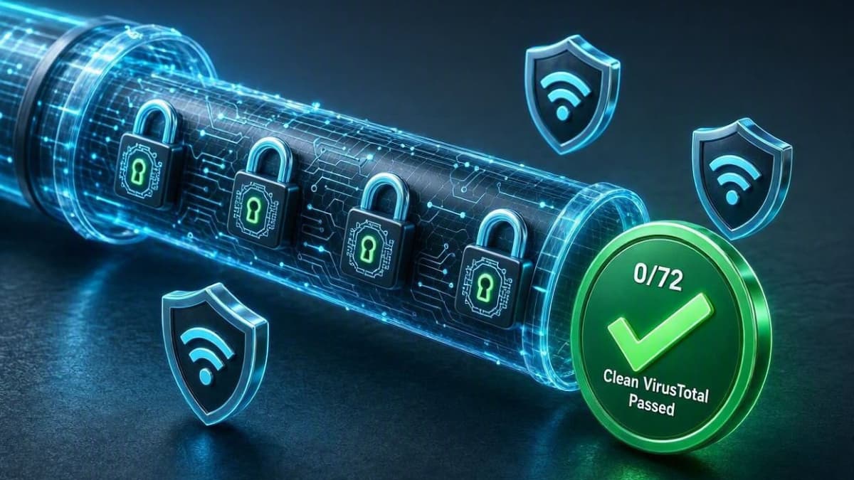 تست امنیت و آنالیز VirusTotal فایل APK فیلتر شکن بارکو