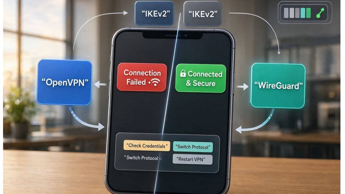 راهنمای حل مشکل Connection Failed و تغییر پروتکل در فیلتر شکن بیو بیو