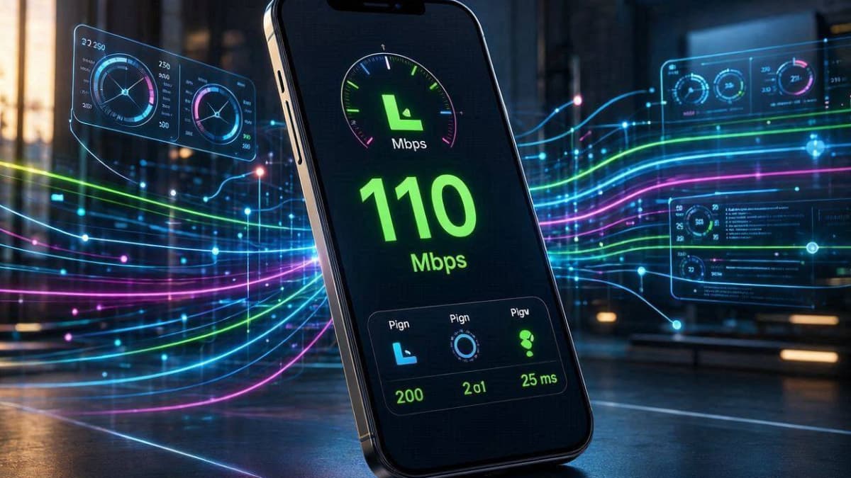 تست سرعت و پینگ پایین فیلتر شکن GITI VPN روی اینترنت همراه اول