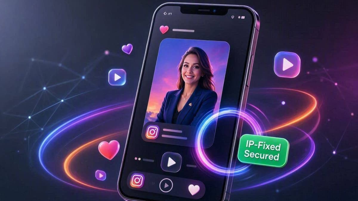 گوشی در حال بارگذاری سریع استوری اینستاگرام با اتصال Hamrah VPN