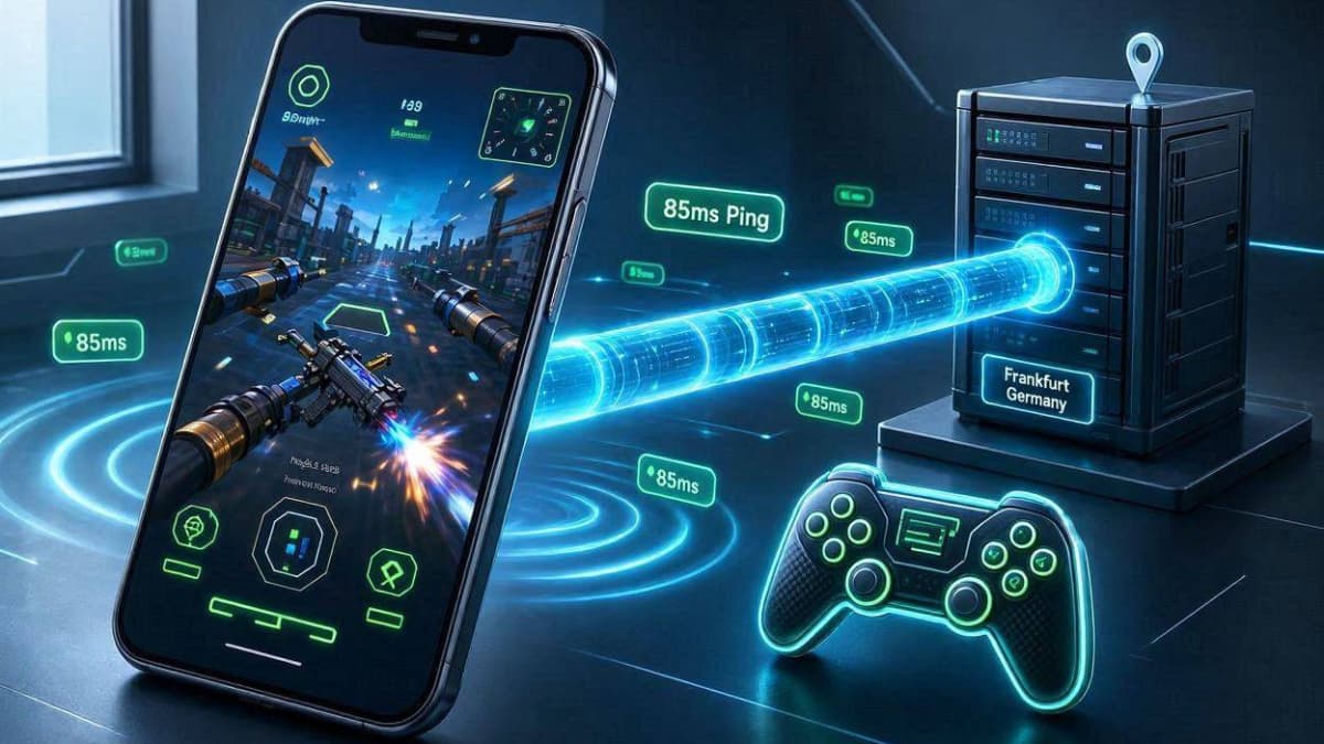 تنظیمات کاهش پینگ و بهینه‌سازی گیمینگ در JumpJumpVPN