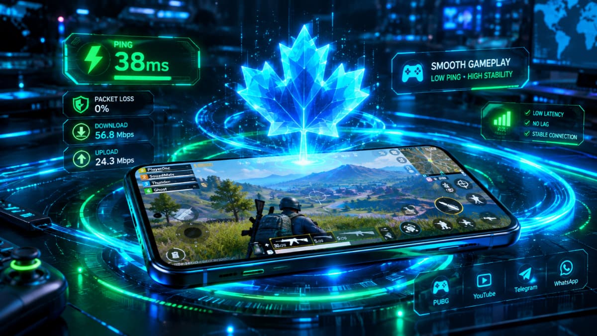 کاهش پینگ و ثبت پینگ سبز در بازی‌های آنلاین با فیلتر شکن Maple VPN