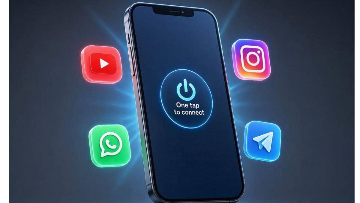 آموزش اتصال یک کلیکی و آسان در فیلترشکن VPN Proxy Master
