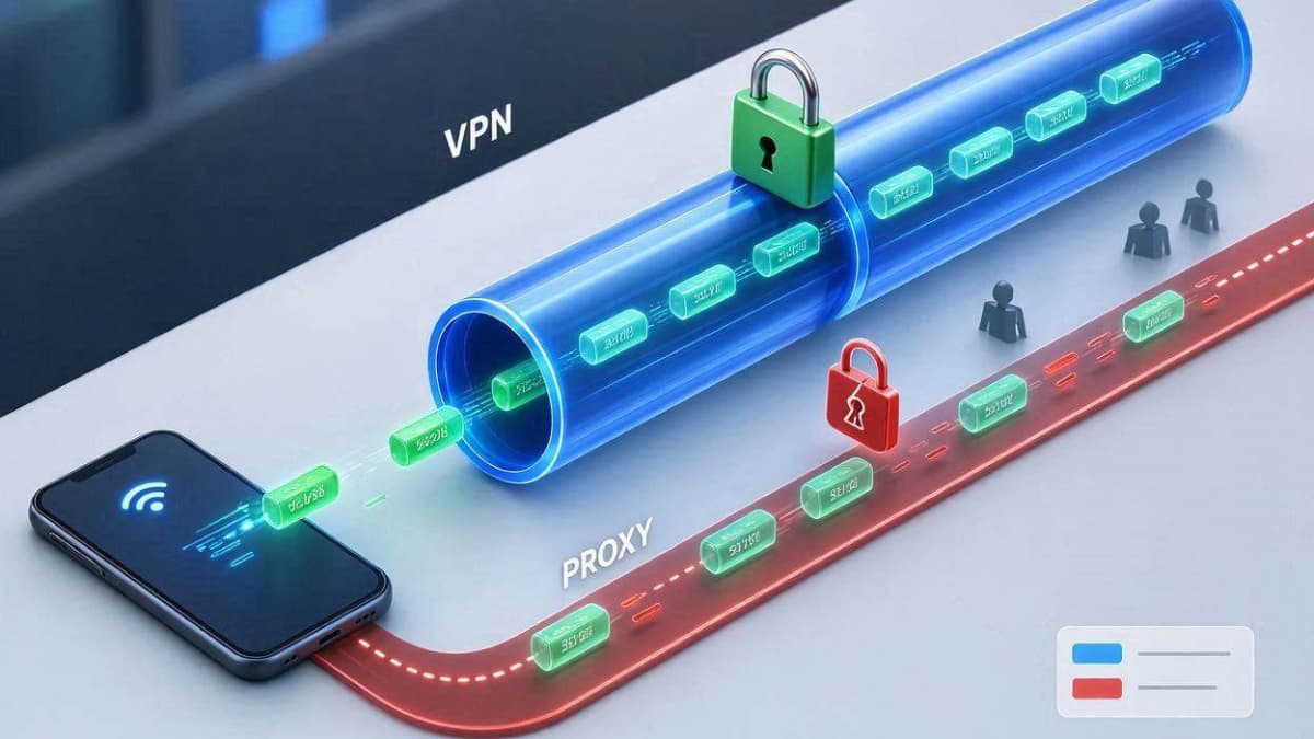 مقایسه ساختاری تفاوت VPN و پروکسی از نظر امنیت و سرعت