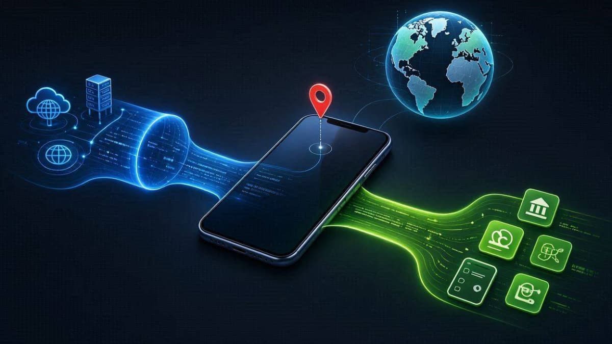 آموزش تنظیمات Split Tunneling و تغییر لوکیشن واقعی GPS در ویندسکرایب اندروید