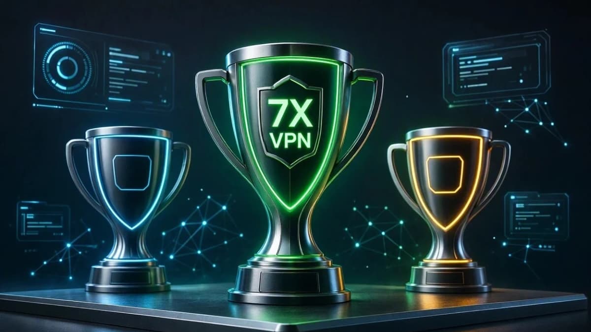 جدول مقایسه تخصصی 7X PROXY VPN با فیلترشکن‌های Proton VPN و Turbo VPN