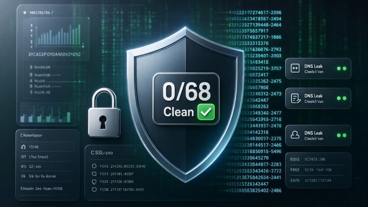 تست امنیت، عدم نشت آدرس IP و اسکن فایل AHMAD TUNNEL VPN در VirusTotal