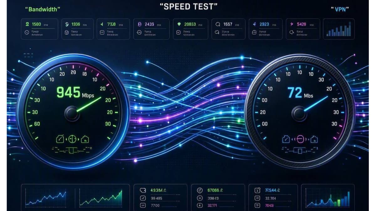 اینفوگرافیک تست سرعت و سنجش پینگ فیلتر شکن Avast SecureLine در برابر اینترنت خام همراه اول و ایرانسل