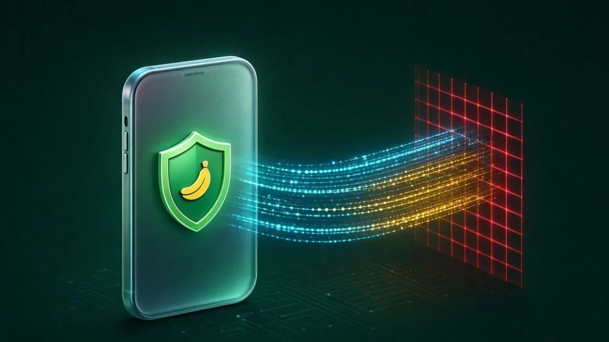 نمودار سه بعدی کپسوله‌سازی شبکه و عبور ایمن پروتکل WireGuard از فایروال DPI در Banana VPN