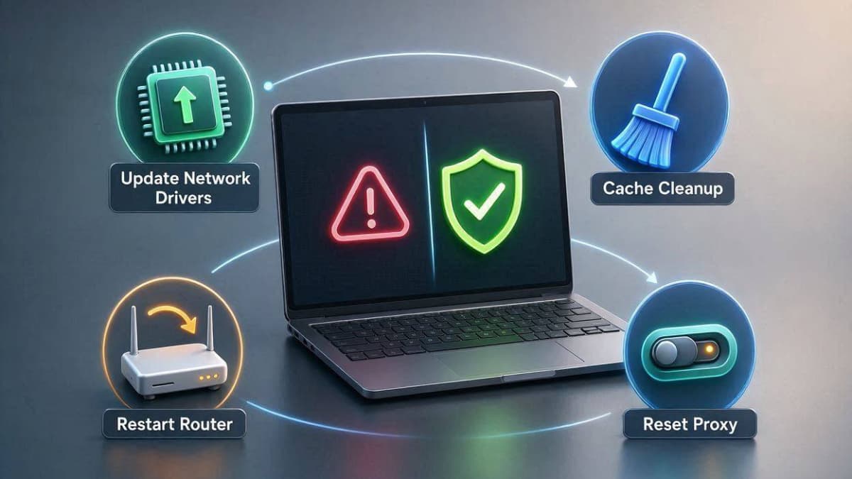 اینفوگرافیک آموزش گام به گام رفع خطای ERR_CONNECTION_TIMED_OUT در مرورگر گوگل کروم