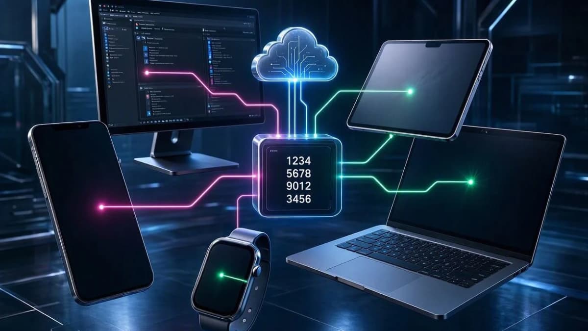 طرح مفهومی اتصال همزمان ۵ دستگاه با کد ۱۶ رقمی در Glitch VPN
