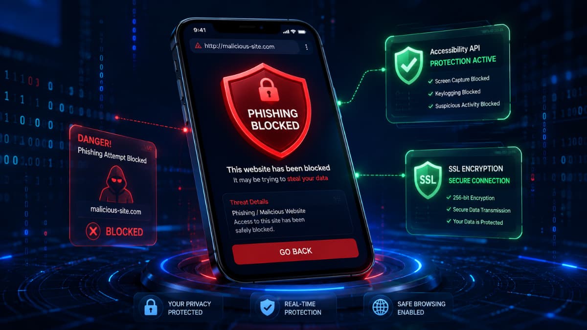 سپر ضد فیشینگ و مسدودسازی وب‌سایت‌های کلاهبرداری در اپلیکیشن Phone Guardian