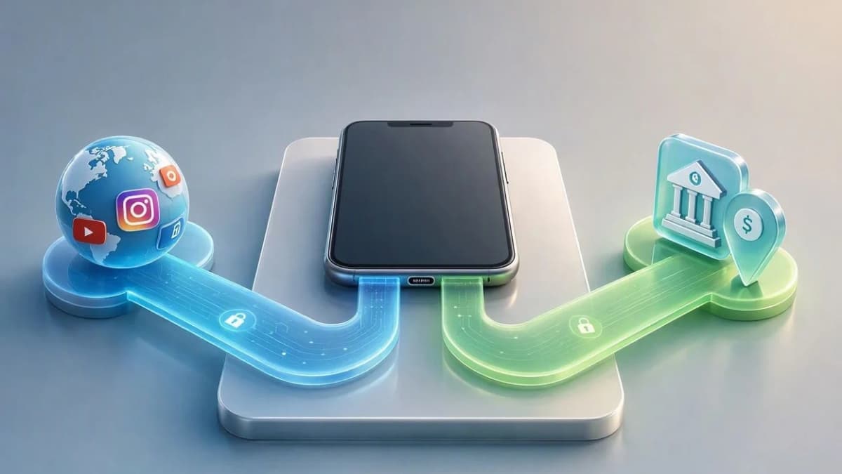آموزش تفکیک ترافیک شبکه Split Tunneling و میانبر زدن همراه بانکها در Surge VPN
