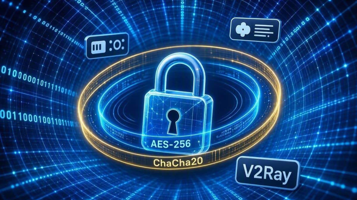 اینفوگرافیک معماری تونلزنی رمزشده و پروتکلهای V2Ray و WireGuard برای عبور از فیلترینگ