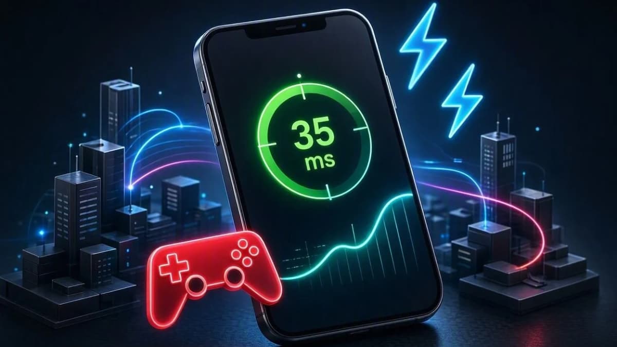 تست سرعت و پینگ گیمینگ 7VPN روی شبکه همراه اول و ایرانسل