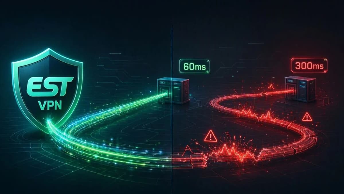 اینفوگرافیک مقایسه میزان پینگ، امنیت و لایه‌های شبکه ESET VPN با فیلترشکن‌های رایگان