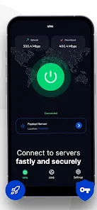 محیط کاربری ساده و صفحه اتصال سریع فیلتر شکن رایگان VPN 111 بدون قطعی