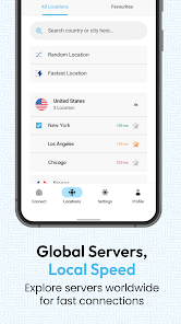 لیست سرورهای اختصاصی در فیلترشکن فعال پولی پرسرعت و تست یک روزه رایگان vpn