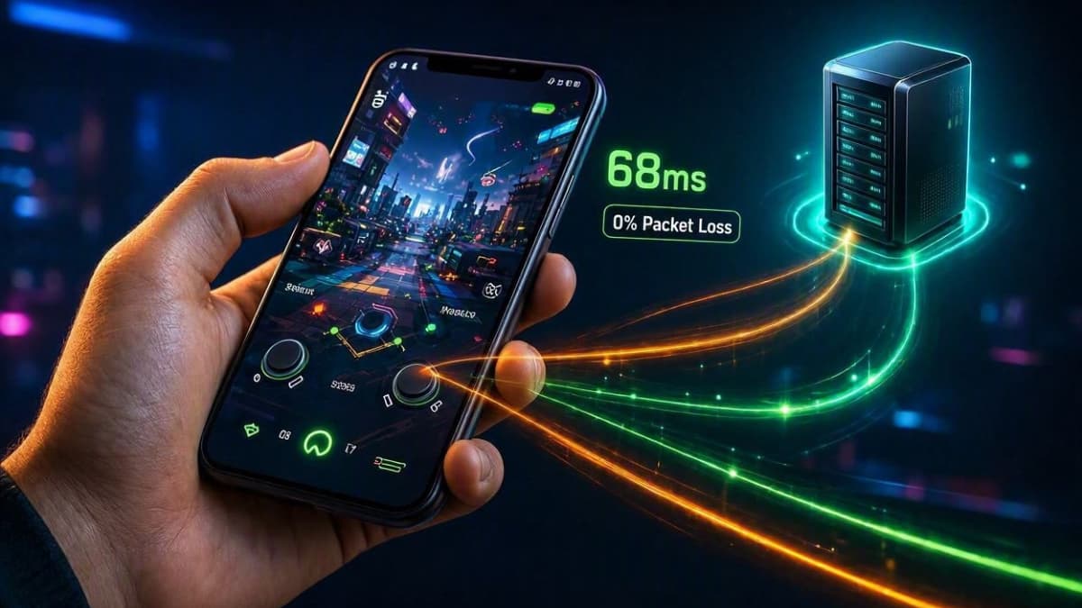تست پینگ و کاهش لگ بازی پابجی با فیلترشکن فعال LightXtreme VPN