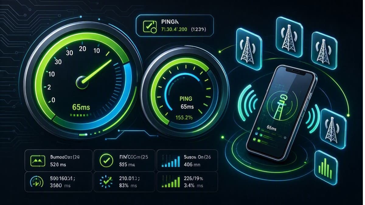 تست سرعت و پینگ فیلتر شکن لیما روی همراه اول و ایرانسل