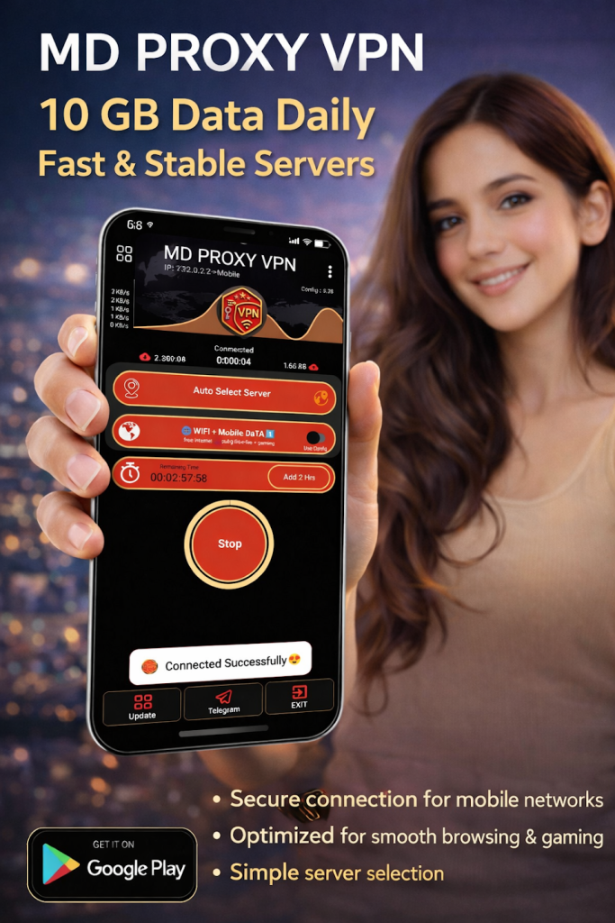 اسکرین شات دکمه اتصال فیلترشکن همراه اول جدید قوی رایگان و تنظیمات برنامه
