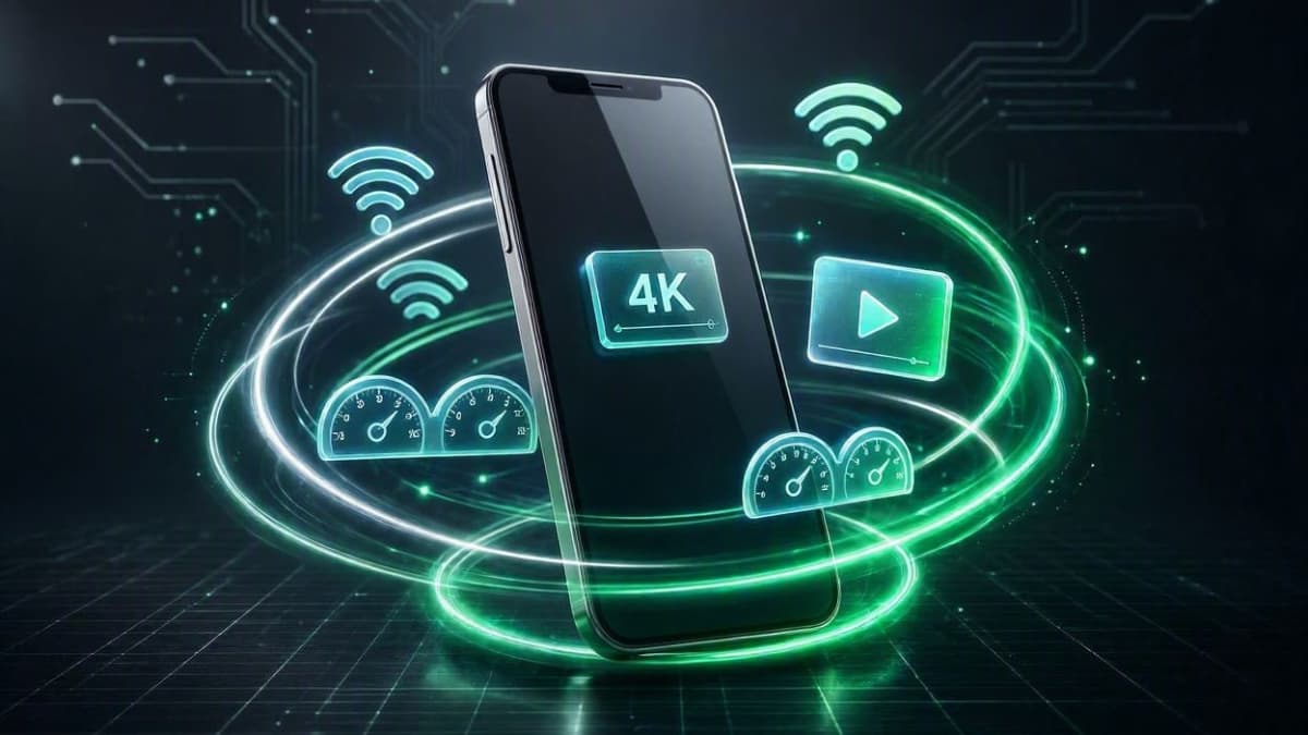 تست سرعت اینترنت ۵G و پخش بدون بافرینگ ویدیوهای ۴K با VPN Fast Private