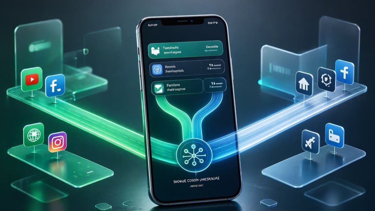 جداسازی برنامه‌های بانکی ایرانی از اینترنت آزاد با قابلیت Split Tunneling