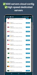 لیست سرورهای پرسرعت Xhypher Tunnel Pro برای دور زدن فیلترینگ
