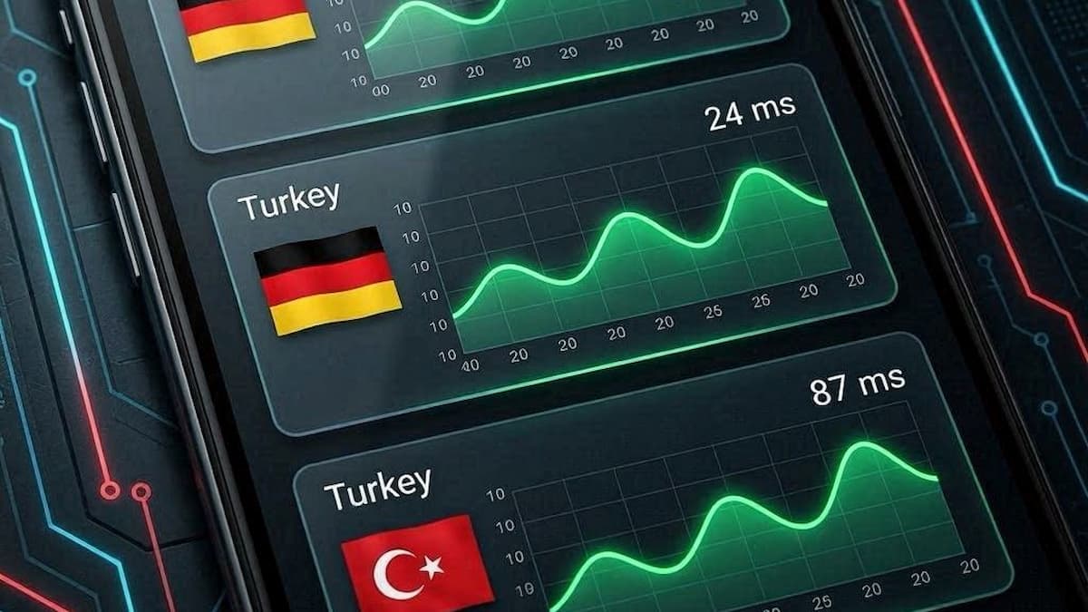 لیست بهینه شده سرورهای اروپایی و آسیایی فیلتر شکن کلید قرمز نسخه جدید با تفکیک پینگ برای همراه اول و ایرانسل