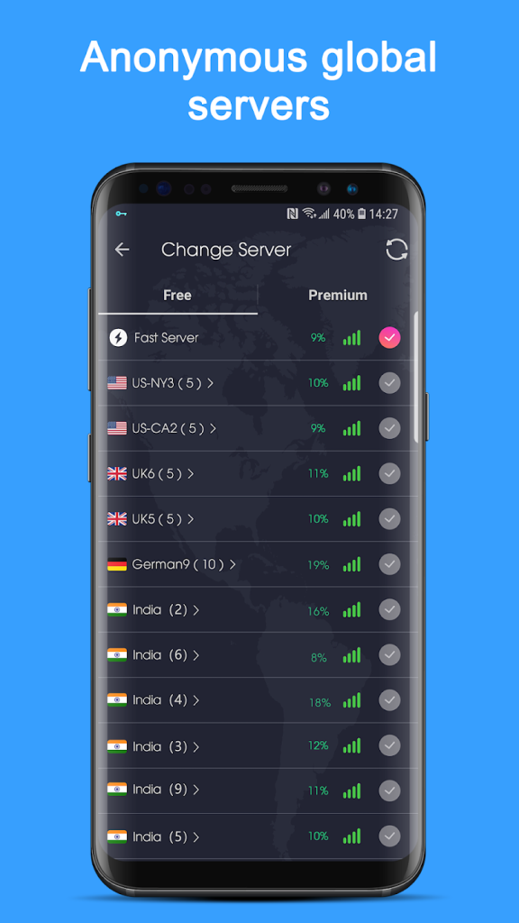 لیست سرورهای آلمان و سنگاپور در دانلود فیلتر شکن قوی VPN لینک مستقیم