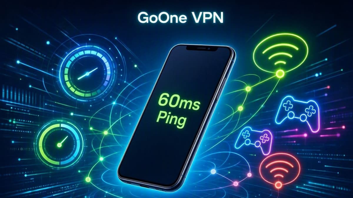 تست پینگ و نرخ تاخیر GoOne VPN برای بازی پابجی در همراه اول و ایرانسل