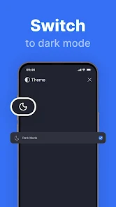 قابلیت حالت شب یا Dark Mode در پوسته نرم‌افزار جامپ جامپ وی پی ان ویندوز و موبایل