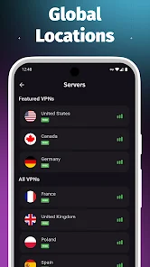 لیست سرورهای جهانی و پرسرعت فیلترشکن vpn رایگان برای اندروید ایرانسل و همراه اول