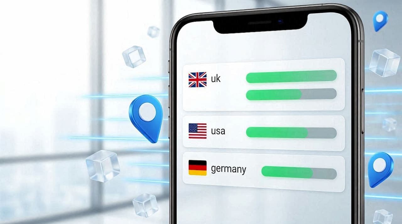 لیست سرورهای اختصاصی و پروتکلهای پیشرفته در برنامه فیلترشکن سریع و قوی اندروید