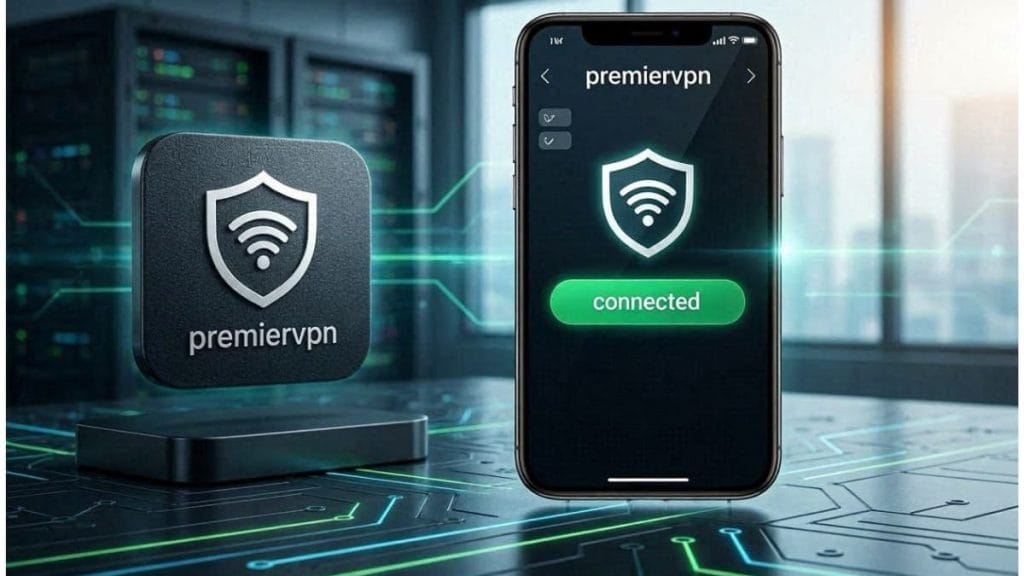 دانلود فیلتر شکن قوی و پرسرعت PremierVPN برای گوشی اندروید با دکمه اتصال سبز رنگ و پروتکل امن WireGuard در سایت فلش اپ