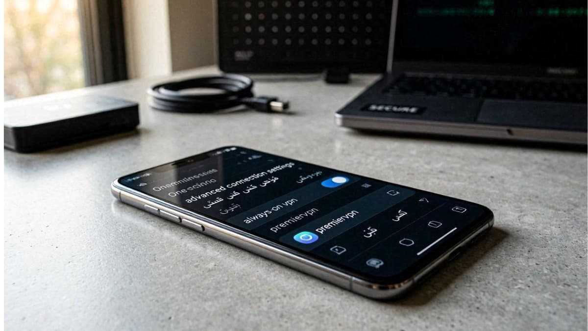 تنظیمات اختصاصی منوی پیشرفته فیلتر شکن قوی برای سامسونگ رایگان PremierVPN و رفع مشکل قطعی در سایت فلش اپک