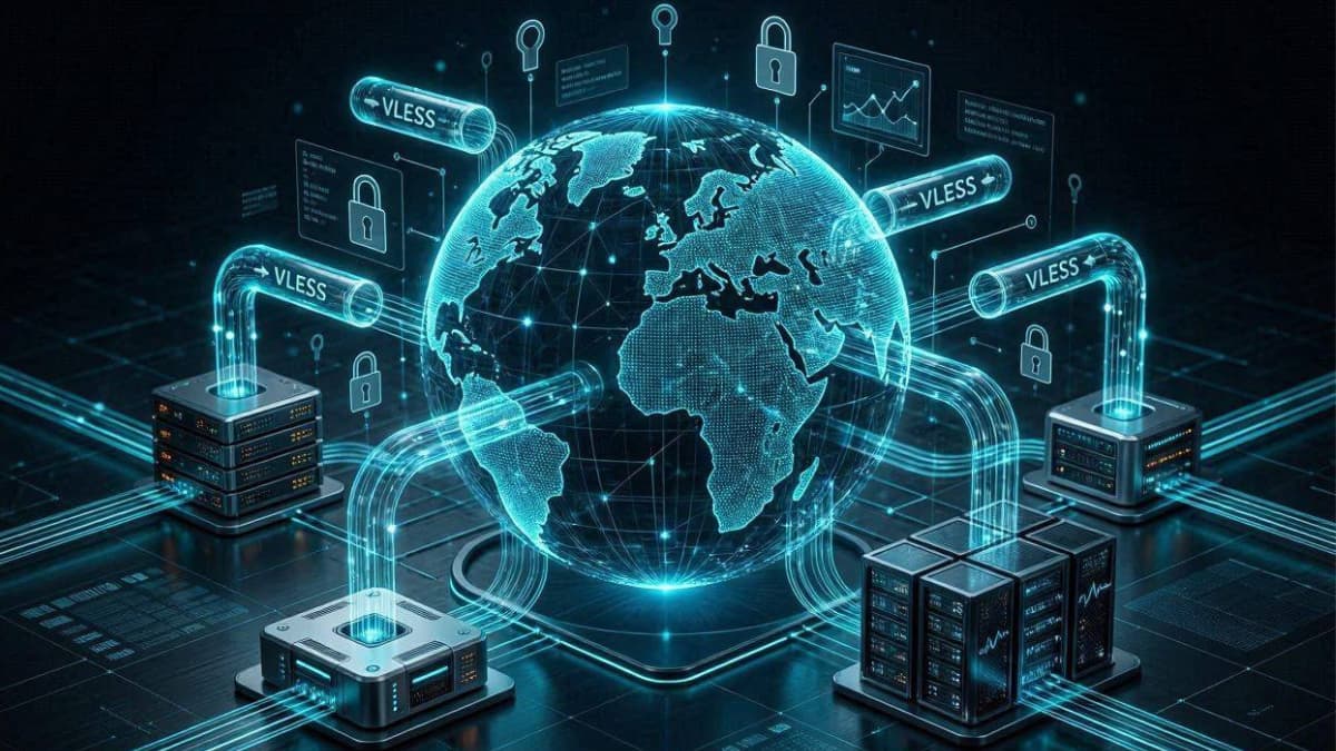 شبکه سرورهای جهانی ابری و پروتکلهای رمزنگاری شده VLESS در فیلتر شکن پرسرعت Taraz VPN