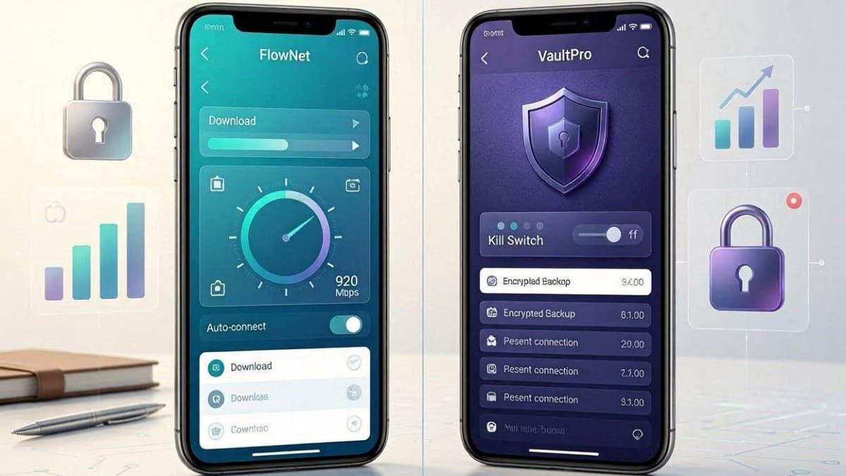 مقایسه فنی و نقد ساختاری ابزار تراز وی پی ان با برنامه جایگزین وی پی ان پرسرعت USA VPN از گوگل پلی