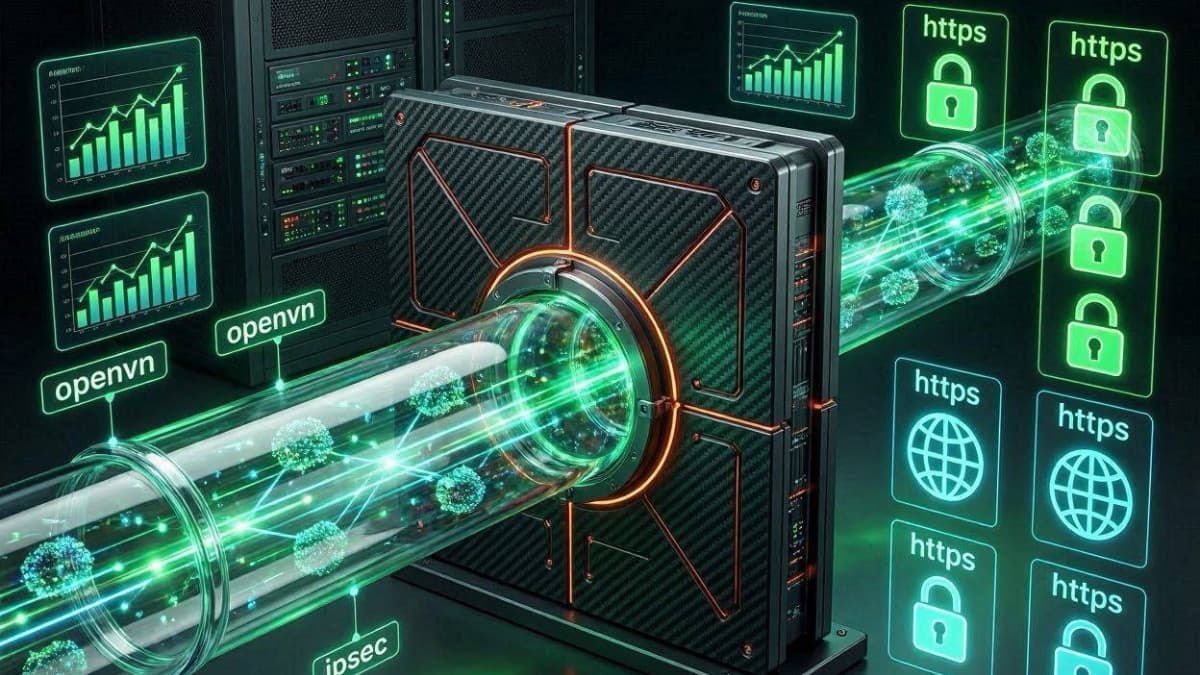 پایگاه داده پروتکلهای OpenVPN و IPSec در اپلیکیشن TurboX Fast VPN اندروید برای عبور از فایروال DPI