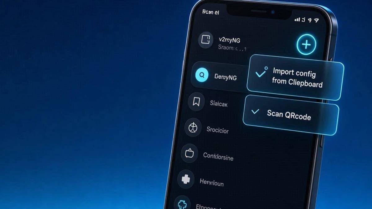 آموزش افزودن کانفیگ v2ray به برنامه v2rayNG اندروید