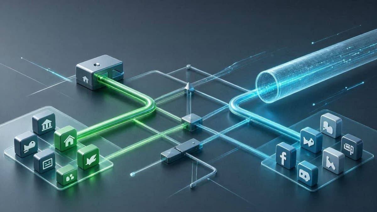 تنظیمات Per App Proxy در v2rayNG برای عبور سایت های ایرانی و بانکی