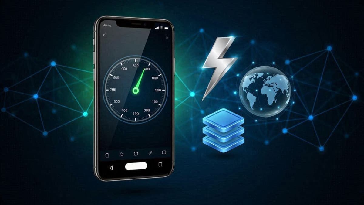 ابزار تست سرعت فوری و سنجش پینگ در فیلتر شکن VPN App