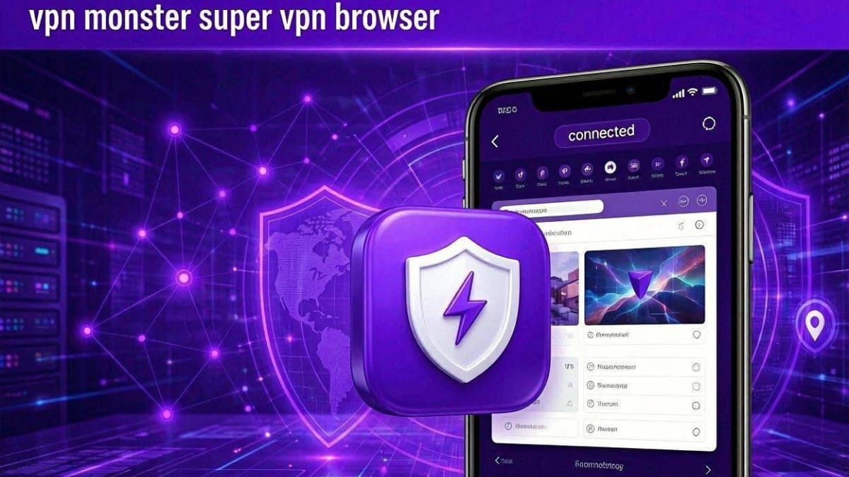 دانلود فیلتر شکن VPN Monster مانستر بنفش به همراه مرورگر داخلی برای