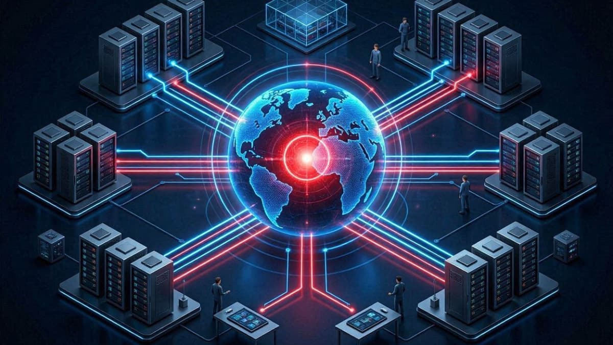 نقشه سرورها و دیتاسنترهای ابری فیلتر شکن گوگل کروم YA VPN